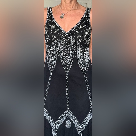 Beautiful beaded vintage dress size S - Picture 4 of 10